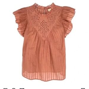 Eyelet Lace Flutter Sleeve Top / Universal
Thread / Size: XS /